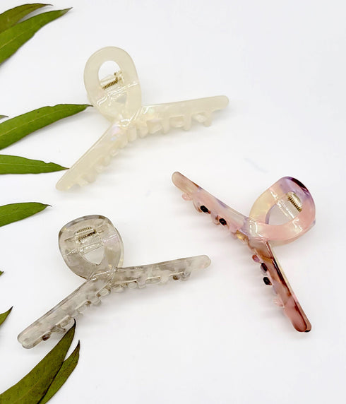 Simple French Large Hair Claw Clip Twist,Retro Hair Accessoires, Big Hair Claw Clip ,Tortoise Shell ,Minimalist Barrette gifts for her