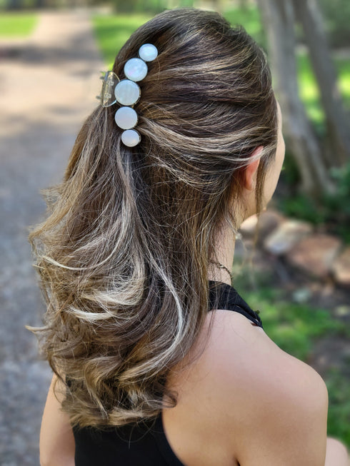 Multi-sized French Hair Claw Clip, Shell Mop Hair Accessories, Cellulose Acetate Hair Claw Clip, Resin Hair Claw Clip