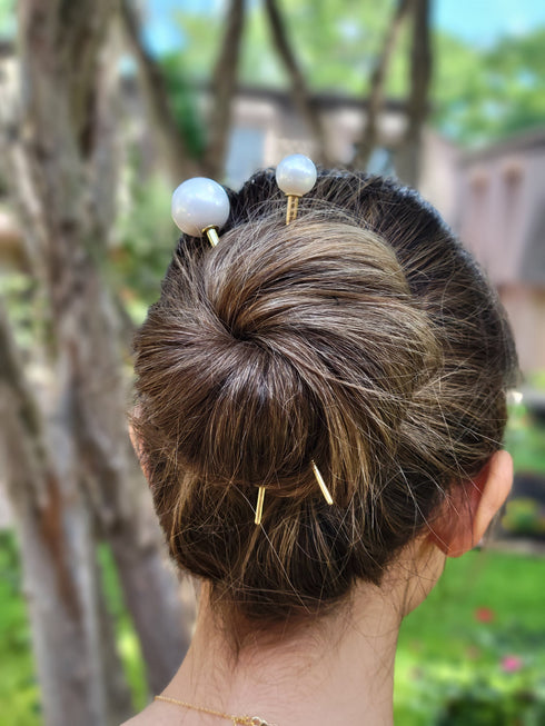 Pearl Hair Sticks, Wedding Hair Sticks , Simple hair sticks, Casual hair sticks