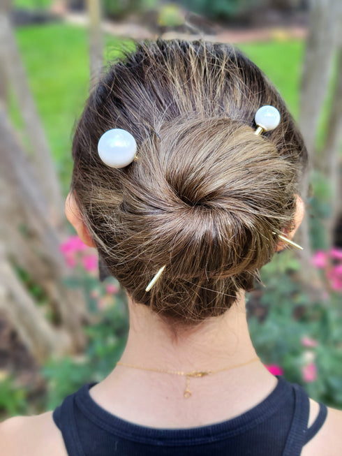 Pearl Hair Sticks, Wedding Hair Sticks , Simple hair sticks, Casual hair sticks