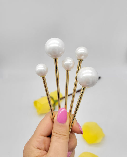 Pearl Hair Sticks, Wedding Hair Sticks , Simple hair sticks, Casual hair sticks