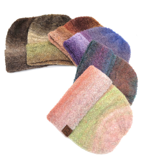 C.C Recycled Yarn Mix Cuff Beanie for Adults, Winter Hats, Winter Beanies, Premium Hats, Warm Hats, Winter Accessories, for gifts