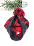 Buffalo Print Jacquard Knit Pom C.C Beanie Hat