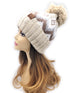 Aztec Chevron Knit Pom Beanie C.C Hat