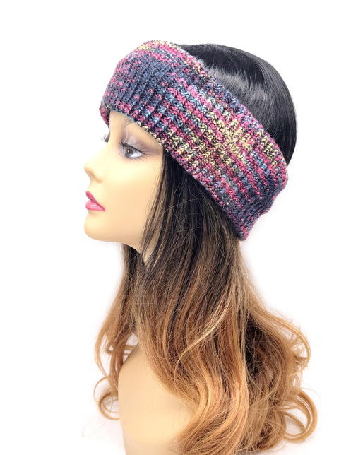 Handmade Soft Acrylic Yarn High Quality Multicolored Headband Ear Warmer multi colors headband wide band gifts for her