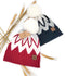 Chevron Beanie with Faux Fur Pom C.C Hat