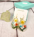 Tear drop Daisy and Multi Pressed Flower Earrings for her, for gift