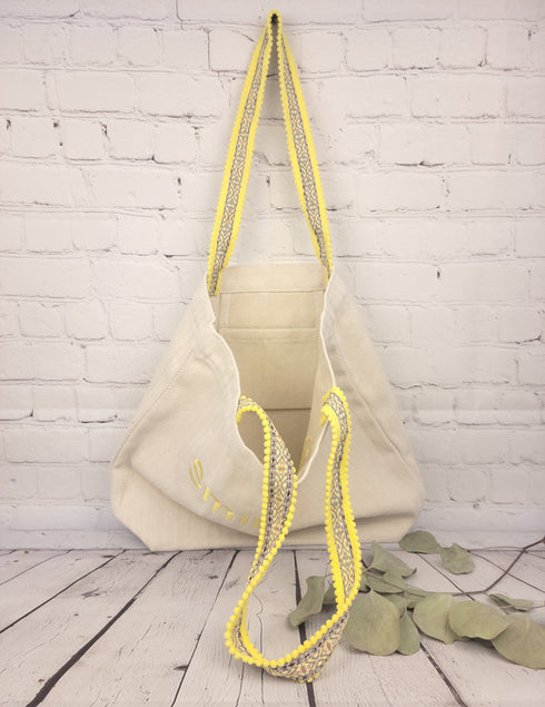 Candy color Large Beach Travel Tote Bag Canvas Shoulder Bag with Cotton