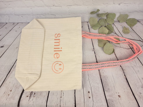 Candy color Large Beach Travel Tote Bag Canvas Shoulder Bag with Cotton