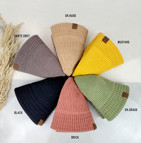 Knitted Cloche C.C Bucket hat /winter bucket hat/Cozy, warm, dressy hat gifts for her