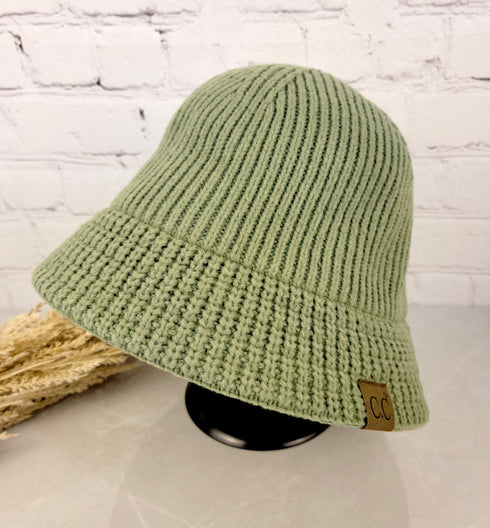 Knitted Cloche C.C Bucket hat /winter bucket hat/Cozy, warm, dressy hat gifts for her