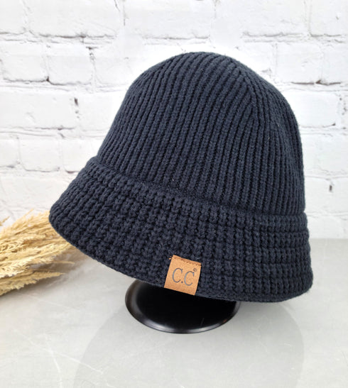 Knitted Cloche C.C Bucket hat /winter bucket hat/Cozy, warm, dressy hat gifts for her