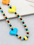90s/Y2K style Phone Chain, Hearts Charm, Beaded Lanyard Wrist Strap, Cell Phone Accessory, Beads Gifts for Her