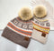 C.C Nordic Fair Isle Pom Beanie Hat, Beanie for Adults, Winter Hats, Winter Beanies, Premium Hats, Warm Hats, Winter Accessories, for gifts