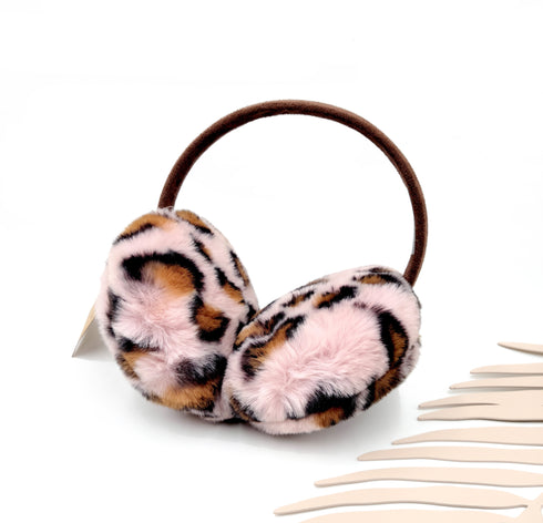 New C.C Leopard Animal Cheetah Soft Fleece Faux Fur Headband Earmuffs, Warm Ear Muffs, Head Accessories, Winter Gift, Holiday Gift!