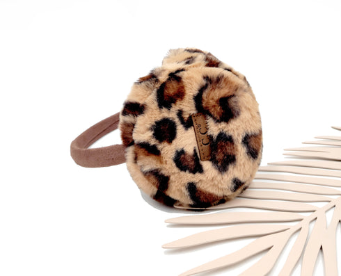 New C.C Leopard Animal Cheetah Soft Fleece Faux Fur Headband Earmuffs, Warm Ear Muffs, Head Accessories, Winter Gift, Holiday Gift!