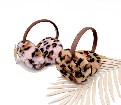 New C.C Leopard Animal Cheetah Soft Fleece Faux Fur Headband Earmuffs, Warm Ear Muffs, Head Accessories, Winter Gift, Holiday Gift!