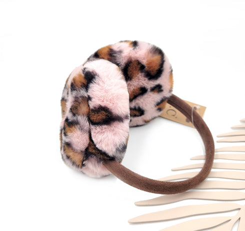New C.C Leopard Animal Cheetah Soft Fleece Faux Fur Headband Earmuffs, Warm Ear Muffs, Head Accessories, Winter Gift, Holiday Gift!