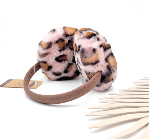 New C.C Leopard Animal Cheetah Soft Fleece Faux Fur Headband Earmuffs, Warm Ear Muffs, Head Accessories, Winter Gift, Holiday Gift!