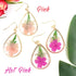 Dried Big Flower Handmade Resin Earrings - 5 Colors!