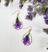 Dried Big Flower Handmade Resin Earrings - 5 Colors!