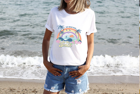 No Bad Day on The Beach Short Sleeves T-Shirt