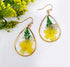 Dried Big Flower Handmade Resin Earrings - 5 Colors!
